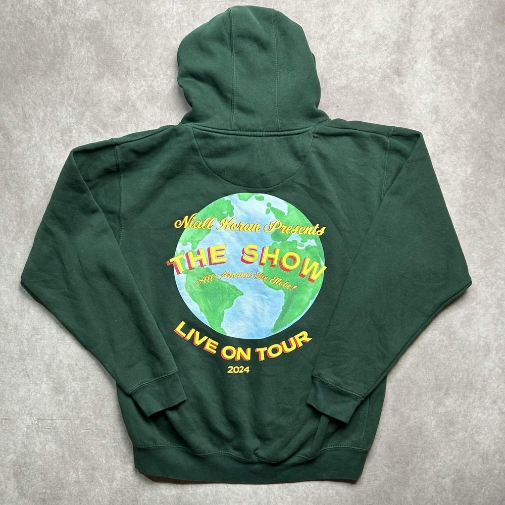 Niall Horan Hoodie Sweatshirt Large Green The Show Live on Tour 2024
